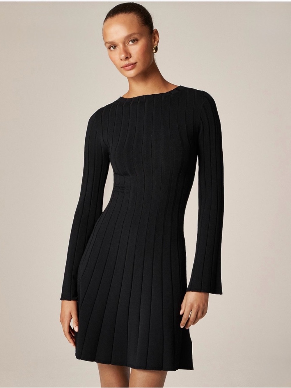 New! J. Crew Rib-knit mini sweater-dress